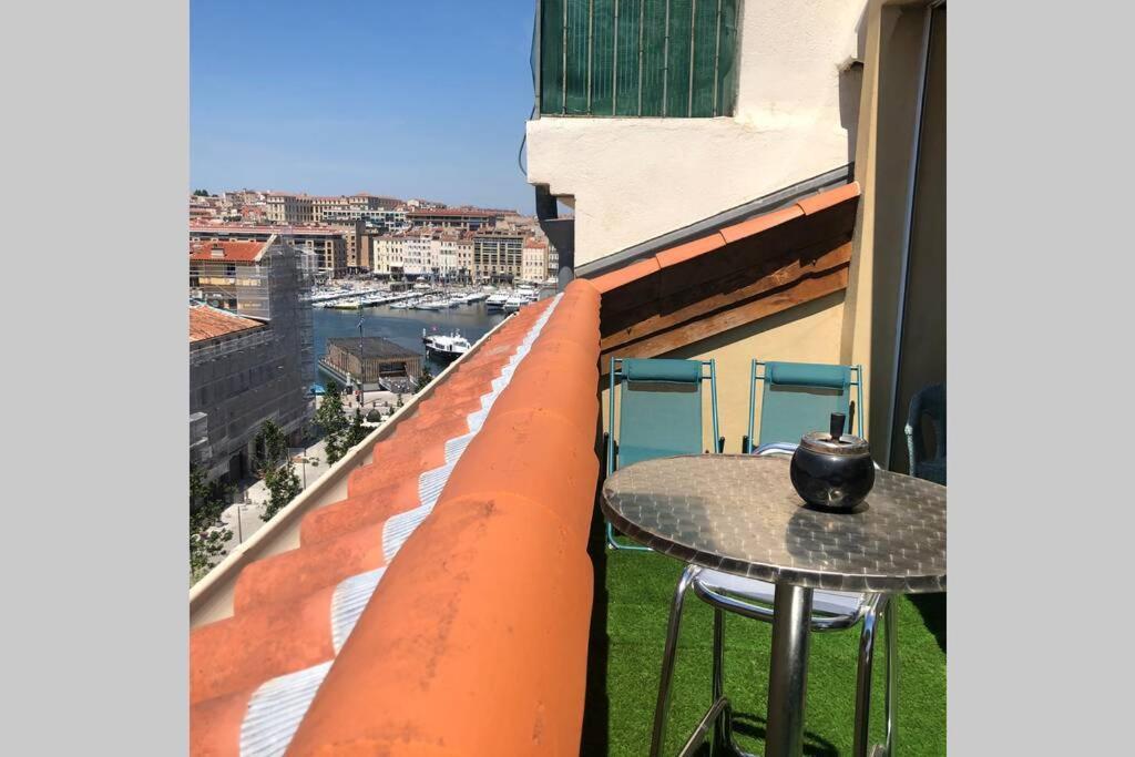 Loft Moderne Vue Vieux Port Terrasse Rooftop Daire Marsilya Dış mekan fotoğraf